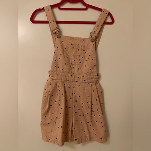 Black and Blush Star Short Overalls Made in Ukraine